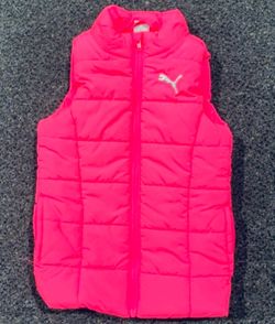 Puma girls size 5/6 pink puffer outdoor vest