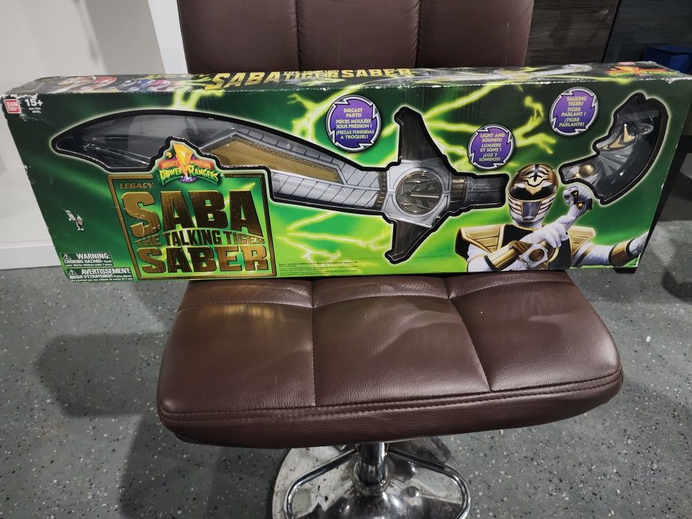 Legacy Saba Sword Tommy Oliver White Mighty Morphing Power Ranger