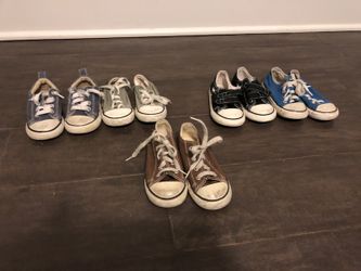 Huge lot of boys converse 7,8, and 9