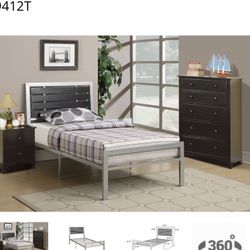 Twin New Bed. With Or Without Mattress 