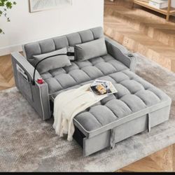 sofa with futon and recliner new