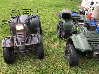 2004 250cc Kawasaki bayou and 1996 Suzuki 160cc