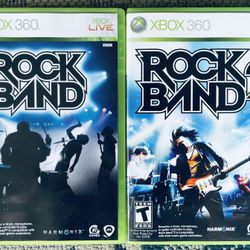 Rock Band 1 + 2 on Xbox 360