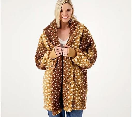 Sherpa Shawl Lounger Robe! Size 2x/3x! Brand New!Â