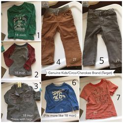Baby boy clothing lot 18 month - 2T