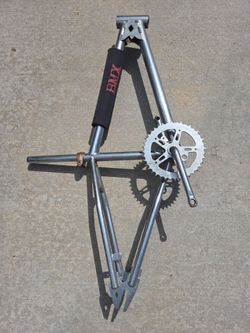 Vintage Akisu-manufactured BMX frame