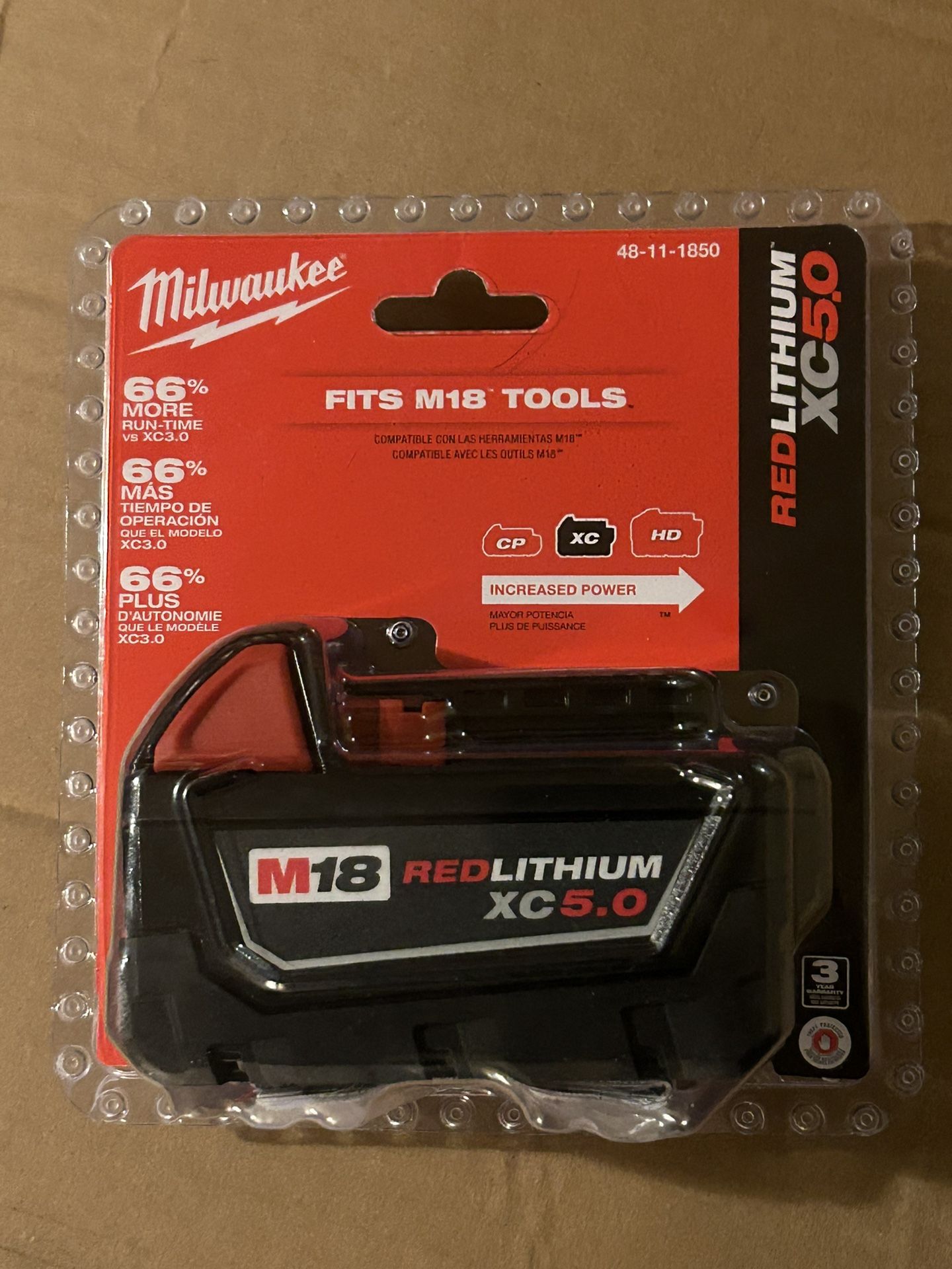 Milwaukee M18 18 Volt Ah Lithium Ion XC Extended Capacity