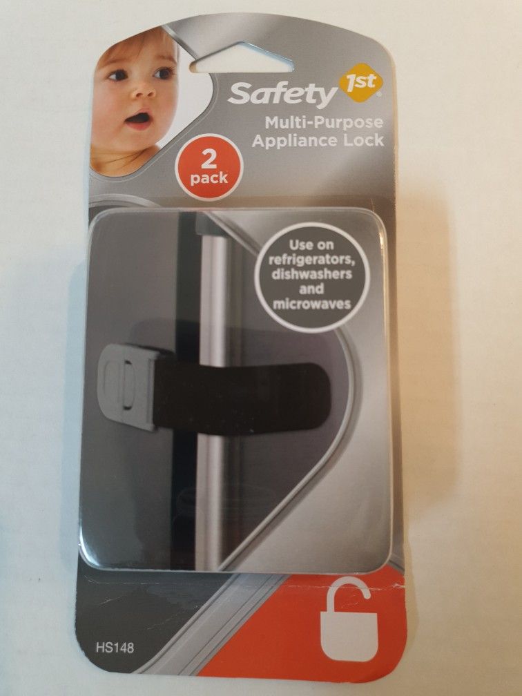 Safety 1st Multi-Purpose Appliance Lock, 2 Pack # HS148 , New Sealed Package .. Condition is "New". 
Features

Secure press and pull lock helps keep a