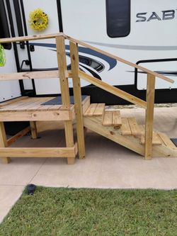 Wood steps