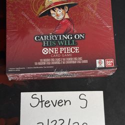One Piece Carrying On His Will OP-13 Booster Box