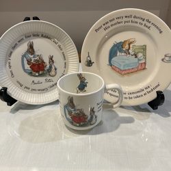 Beatrix Potter/Peter Rabbit Dishes In Perfect Condition