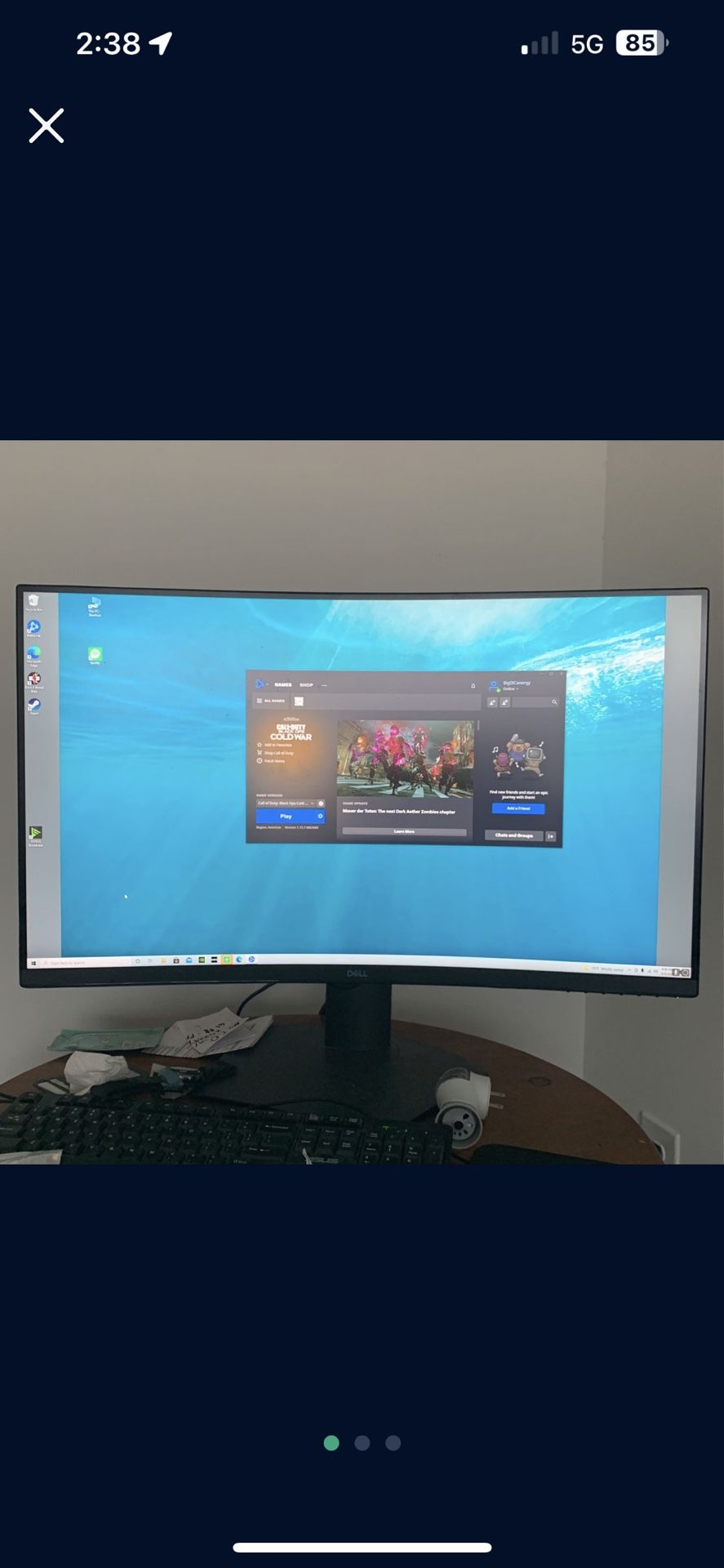 32 Inch Dell Curved Gaming Monitor