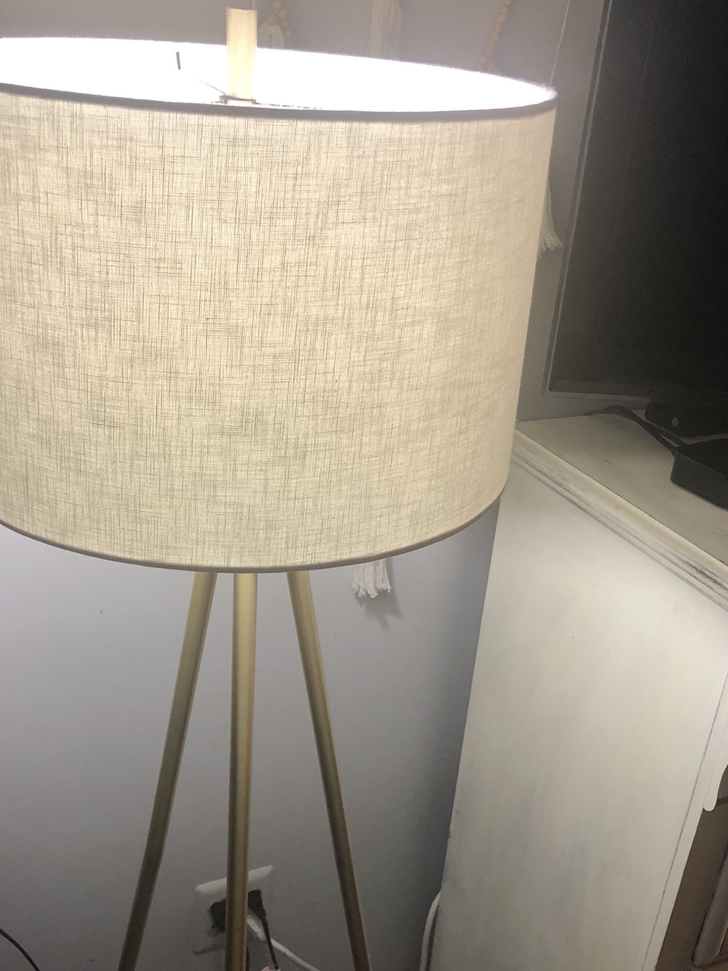 Tripod Gold Floor Lamp