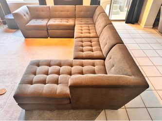 Gray U-Shape Sectional Couch Delivery Service Available! 🚚