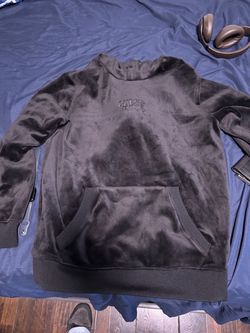 GUESS Black Velour Hoodie