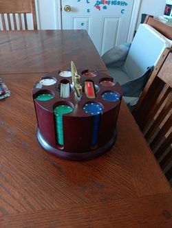 Vintage Poker Chip Set