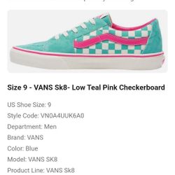 Vans Limited Edition Suede Shoes Size 12