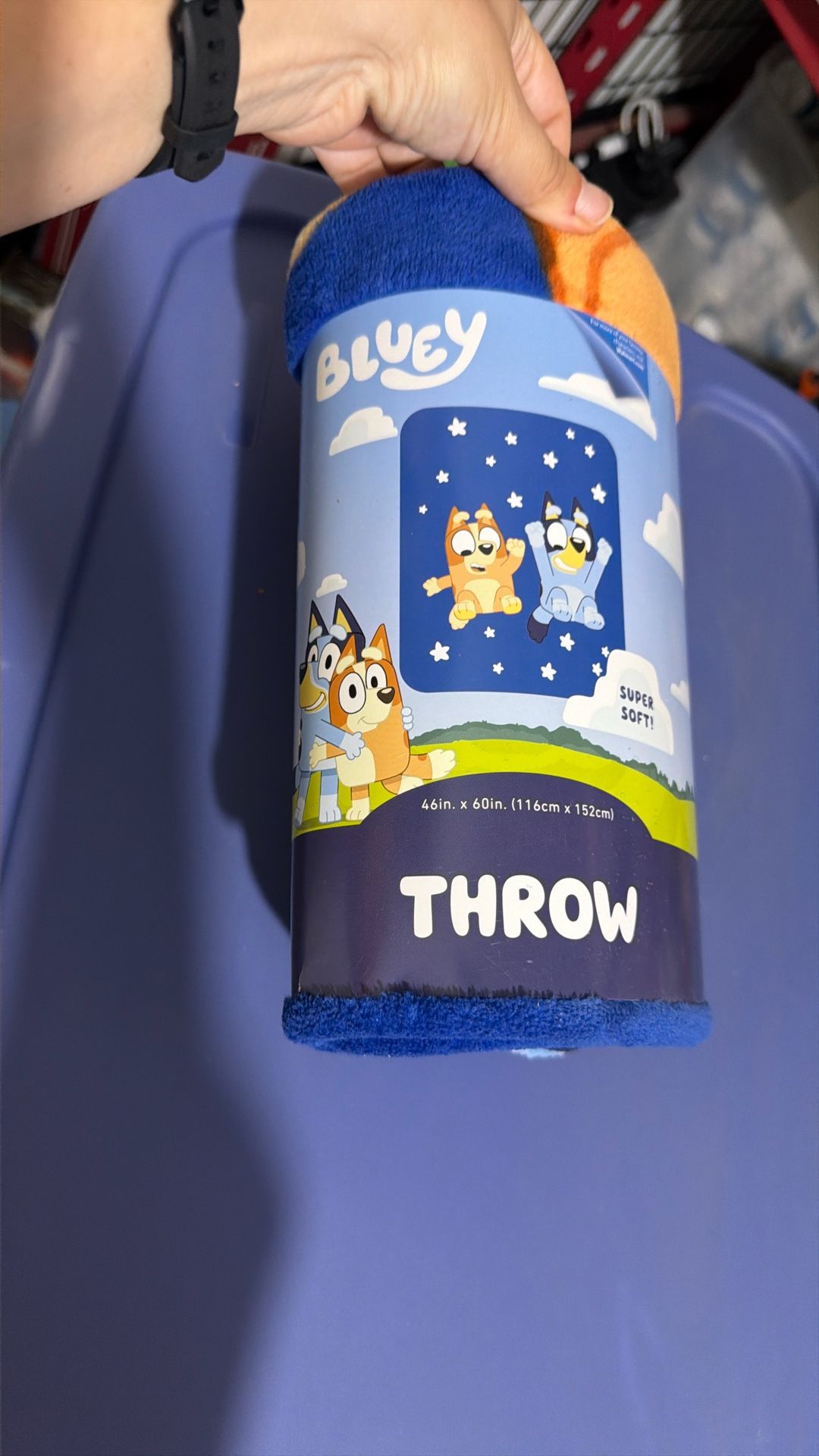 New! Bluey Throw / Blanket $10