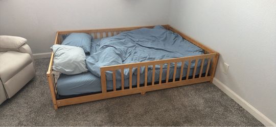 toddler floor bed NO MATTRESS