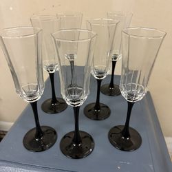 Luminarc Octime Black Stem Champagne