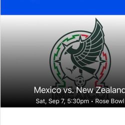 New Zealand Vs Mexico Ticket 