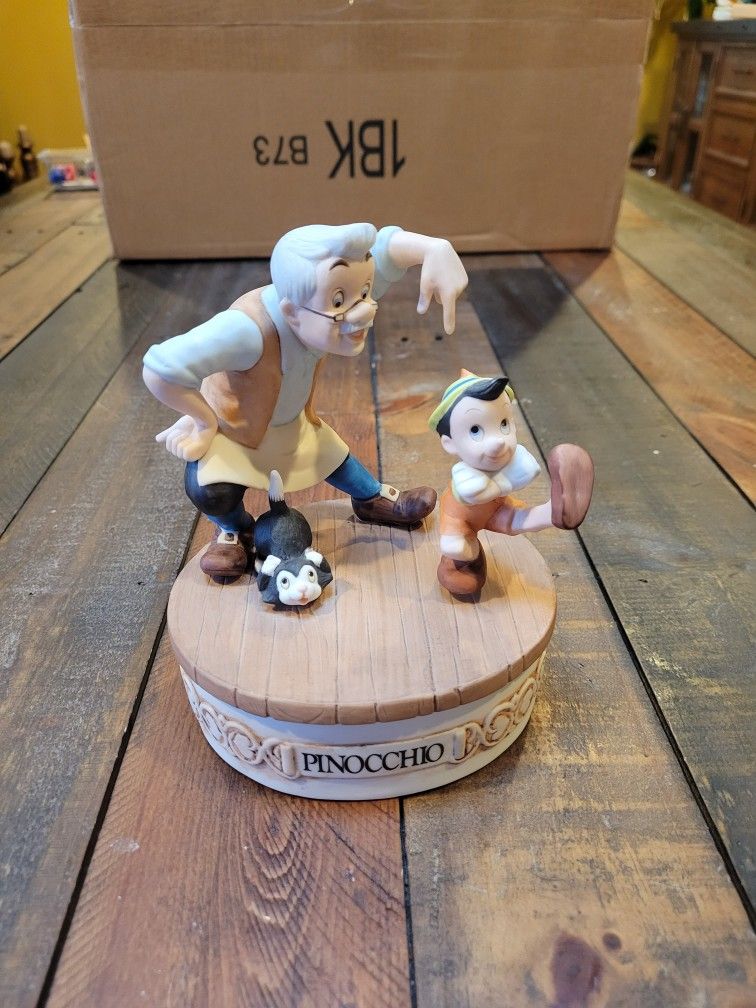 Vintage Disney Musical Memories Pinocchio Ltd Ed Music Box, #299