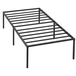 Twin Metal Platform Bed Frame (18” High) – No Box Spring Needed 