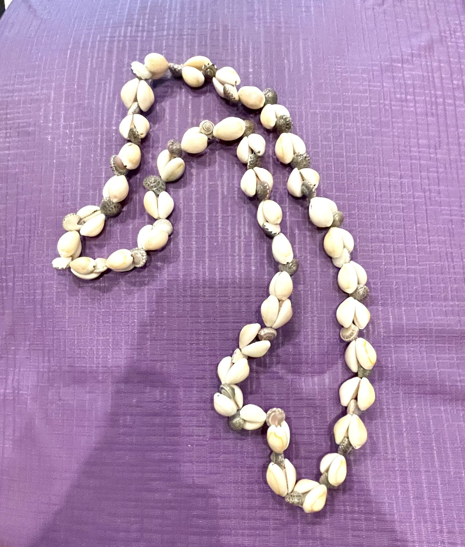 Hawaiian Cowrie Shell Wide Necklace