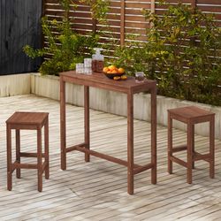 38" Bar Table Brown (Table Only No Chairs)
