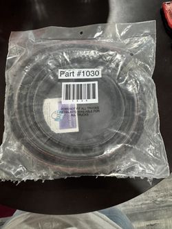 Black Rubber Weatherstrip Seal, Truck Tailgate Gap Sealer Part #1030