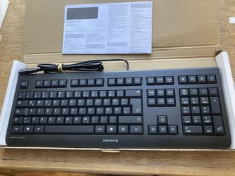 🌟 Brand New Cherry KC 1000 Wired Keyboard – USB – Slim & Fast Typing 🌟 
