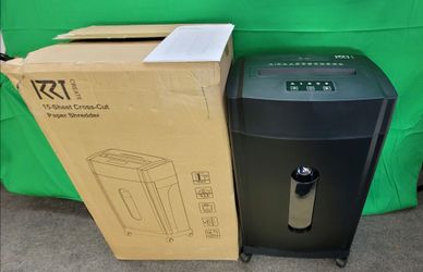 KRT Ultra-Quiet 15 Sheet Cross-Cut Paper Shredder -BRAND NEW