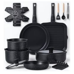 Ammeloo 21 Pcs Pots and Pans Set