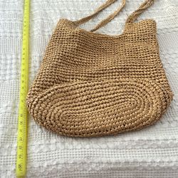 Purse Tote Wicker Straw Type 