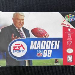 Nintendo 64 Madden  NFL 99