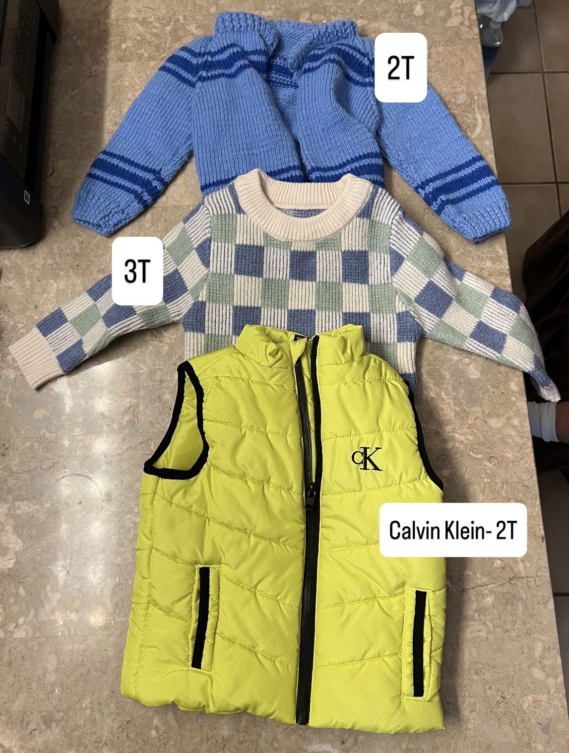 Toddler Boy Vest, Sweater, Cardigan & Long Sleeves