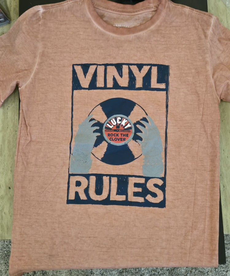 Lucky Brand Vinyl Rules Retro Tshirt