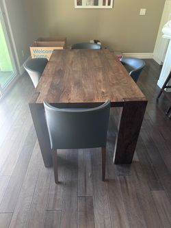 Crate and barrel table and chairs