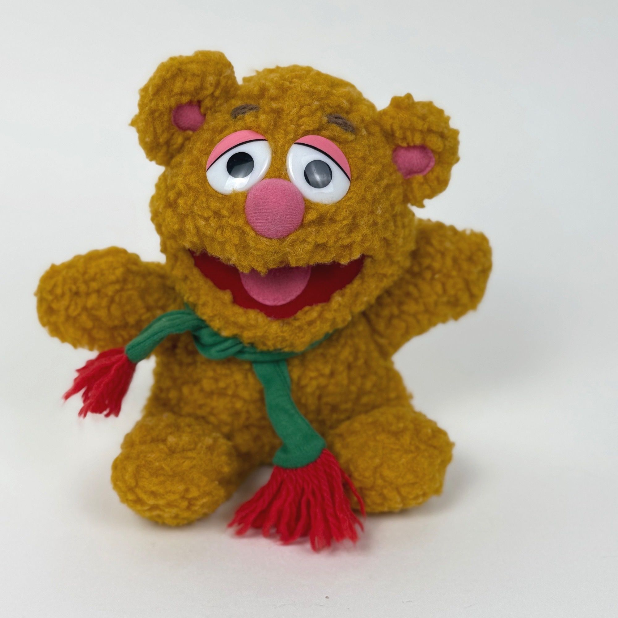 Vintage 1987 Baby Fozzie Bear with Scarf Plush Muppet Babies
