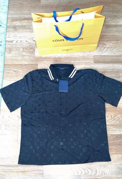 Black monogram shirt