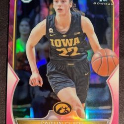 ⭐️ 3 CARD LOT ⭐️ Juju Watkins  & CAITLIN CLARK BOTH 1st Bowman PINK REFRACTOR Plus COOPER FLAGG CARD 