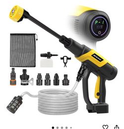 Cordless Portable Cleaning Tool Compatible with Dewalt 20v Battery
Touch Display with 3 Adjustable Speeds – Lightweight with 6-in-1 Nozzle & 16.4FT Ho