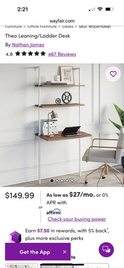 Ladder Wall Desk 