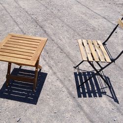 Solid Wood Patio Set - Trades Welcome 
