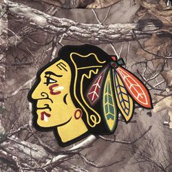 Chicago Blackhawks Jersey - Hunting/Fishing Real Tree Hoodie Pullover (RealTree)