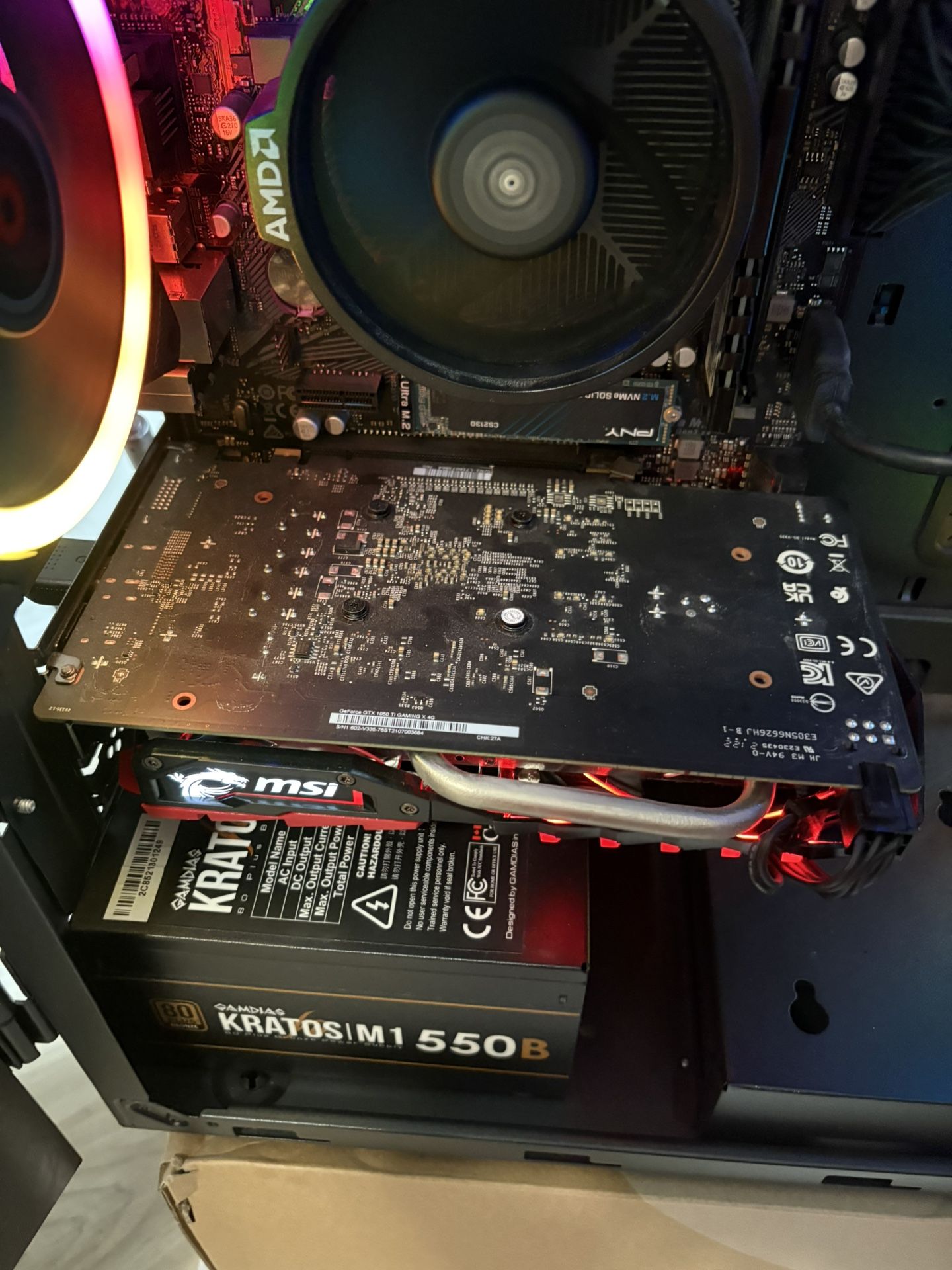 MSI Computer Video Graphic Cards GeForce GTX 1050 TI GAMING X 4G, 4GB