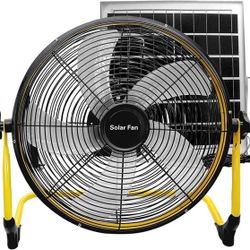 14 Inch Portable Rechargeable Solar Fan