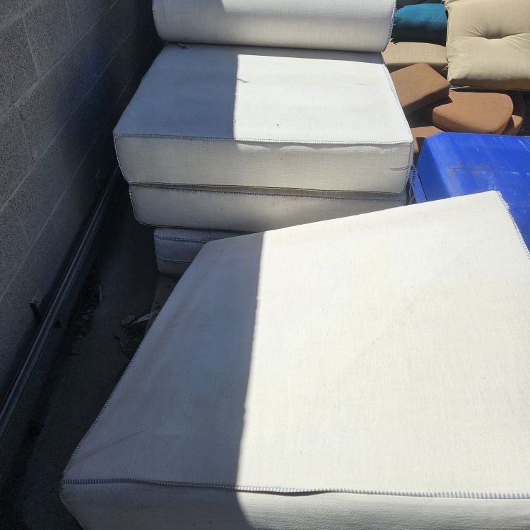Cb2 Outdoor Daybed  Cushions And Bolster Foam Back Pillows Lot