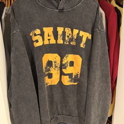 Vintage wash Saint hoodies Xl
