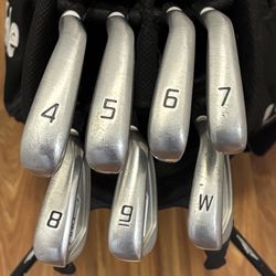 Ping I Series E1 Blue Dot 4-PW Iron Set with True Temper XP 95 Stiff Flex Steel Shafts